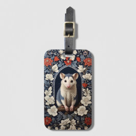 Mooie Opossum door William Morris Geïnspireerde Bl Bagagelabel