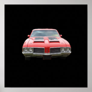 Mooie orang of rode Oldsmobile Cutlass Poster