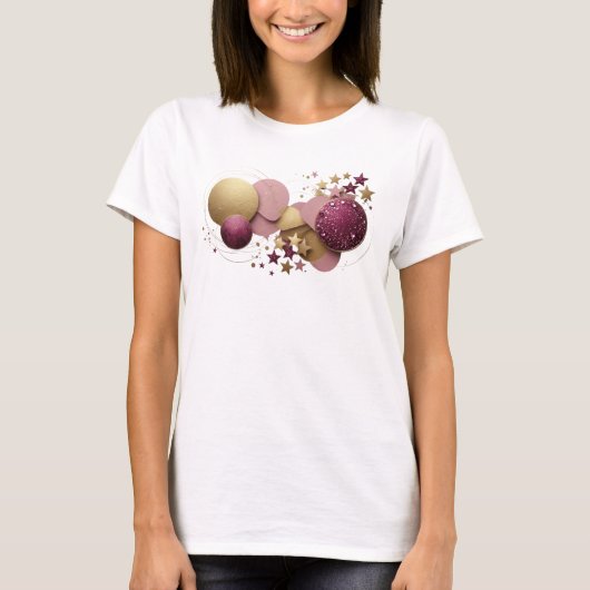 Mooie Oranje ABSTRACTE KUNST Ontwerp T-shirt (Voorkant)