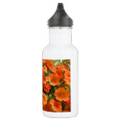Mooie oranje bloemen waterfles (Rechts)