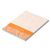Mooie oranje en witte herfstbessen notitieblok (Linkerzijde)