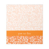 Mooie oranje en witte herfstbessen notitieblok (Voorkant)