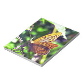 Mooie Oranje en zwarte vlinder Notitieblok (Linkerzijde)