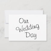 Mooie Oranje Flower Lelies - Wedding RSVP (Achterkant)