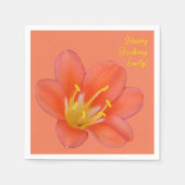 Mooie Oranje foto van de ventilator | Servet (Voorkant)