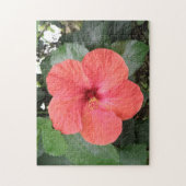 Mooie Oranje Hibiscus Bloem Puzzel (Verticaal)