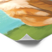 Mooie Oranje Kat Baby- en Kinderkamer Decoratie (Hoek)