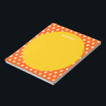 Mooie oranje margriet bruidsfeest Persoonlijke naa Notitieblok<br><div class="desc">Mooie vintage oranje madeliefjes bruidsfeest Persoonlijke naam notitieblok</div>