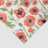 Mooie Oranje papaver Tissuepapier (Detail)