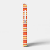 Mooie oranje rode strepen Case-Mate iPhone case (Achterkant / Links)