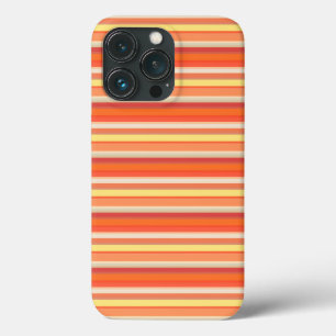 Mooie oranje rode strepen Case-Mate iPhone case