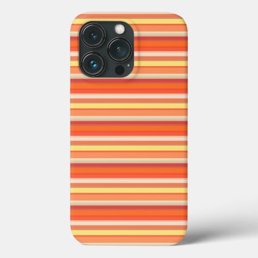 Mooie oranje rode strepen Case-Mate iPhone case (Achterkant)