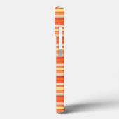 Mooie oranje rode strepen Case-Mate iPhone case (Achterkant / Links)
