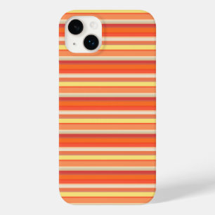 Mooie oranje rode strepen Case-Mate iPhone 14 plus hoesje