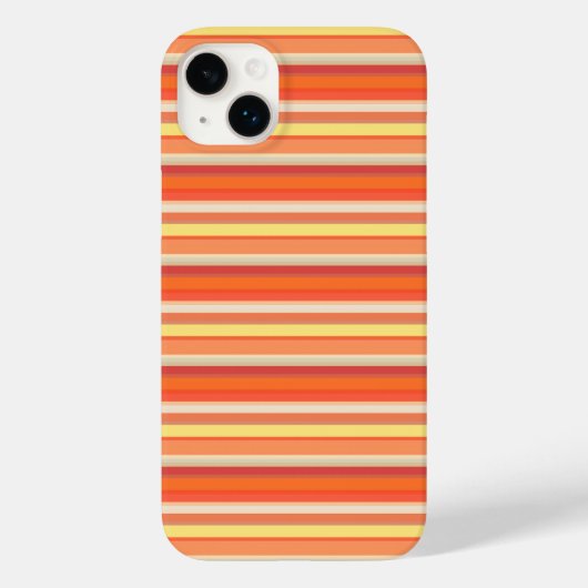 Mooie oranje rode strepen Case-Mate iPhone case (Achterkant)