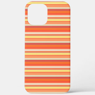 Mooie oranje rode strepen Case-Mate iPhone case