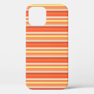 Mooie oranje rode strepen Case-Mate iPhone case