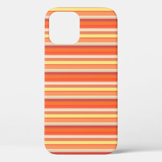 Mooie oranje rode strepen Case-Mate iPhone case (Achterkant)