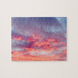 Mooie Oranje rode zonsondergang Legpuzzel