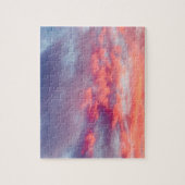 Mooie Oranje rode zonsondergang Legpuzzel (Verticaal)