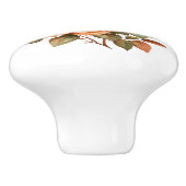 Mooie Oranje Rozen stengels Keramische Knop (Zijkant)