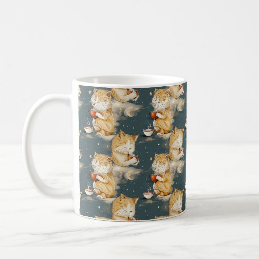 Mooie oranje tabby kat koffiemok (Links)
