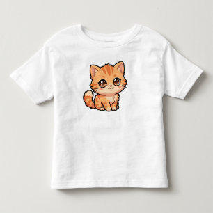 Mooie Oranje Tabby Kitten Peuter Jersey T-Shirt