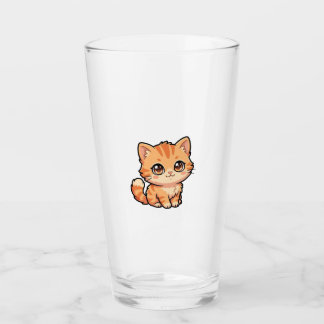 Mooie Oranje Tabby Poes Glas Tumbler