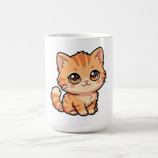 Mooie oranje tabby poes koffiemok