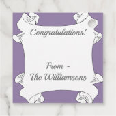 Mooie Oranje Tulpen Bedankjes Labels (Achterkant)