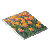 Mooie oranje tulpen notitieblok (Schuin)