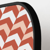 Mooie Oranje visgraat Pro Pickleball Paddle (Links Detail)