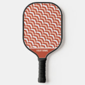 Mooie Oranje visgraat Pro Pickleball Paddle (Achterkant)