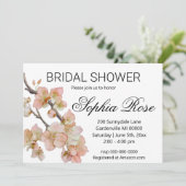 Mooie oranje waterverf bloemig vrijgezellenfeest kaart (Staand voorkant)