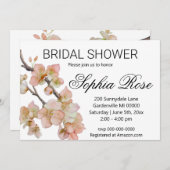 Mooie oranje waterverf bloemig vrijgezellenfeest kaart (Voorkant / Achterkant)