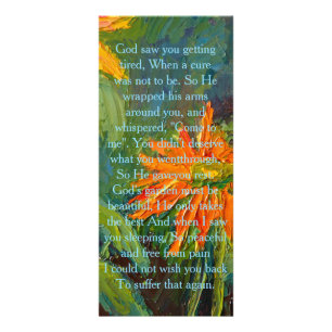 Mooie Oranje Yellow Cone Flower Sympathy Card Reclamekaart