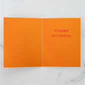 Mooie Oranjegele Bloem Kaart (Binnen)