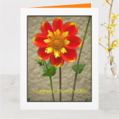 Mooie Oranjegele Bloem Kaart (Gele Bloem)