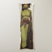 Mooie Orc Girl Anime Lichaamskussen (Achterkant (Verticaal))