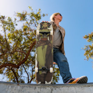 Mooie Orc Girl Anime Persoonlijk Skateboard