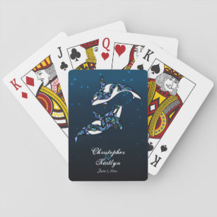 Mooie orca Whales Weddenschap-kaarten Pokerkaarten