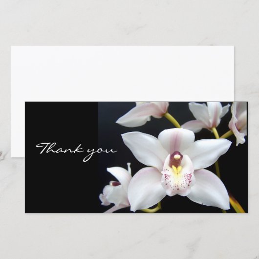Mooie Orchid bedankt je (Voorkant / Achterkant)