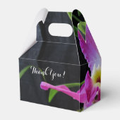 Mooie Orchidee bruiloft Gable Favor Box Bedankdoosjes (Achterkant)