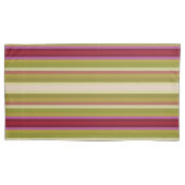 Mooie orchidee gekleurde streep kussensloop (Voorkant-Links)