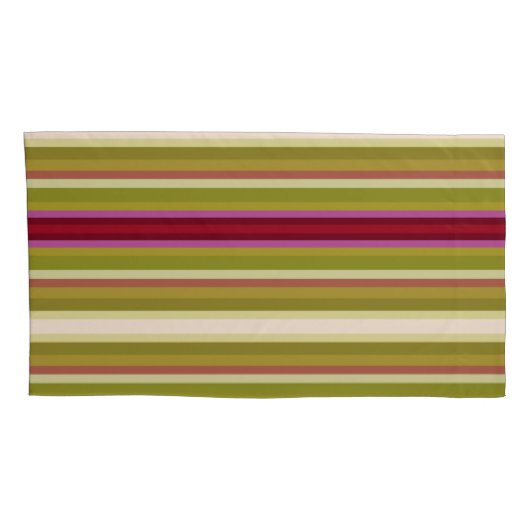 Mooie orchidee gekleurde streep kussensloop (Achterkant-Rechts)