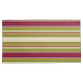 Mooie orchidee gekleurde streep kussensloop (Voorkant-Rechts)