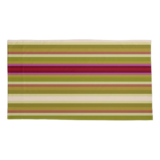 Mooie orchidee gekleurde streep kussensloop (Achterkant-Links)