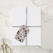 Mooie orchidee stijlvol cadeaulabel (Met Touw)