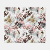 Mooie orchidee stijlvol fleece deken (Voorkant (Horizontaal))