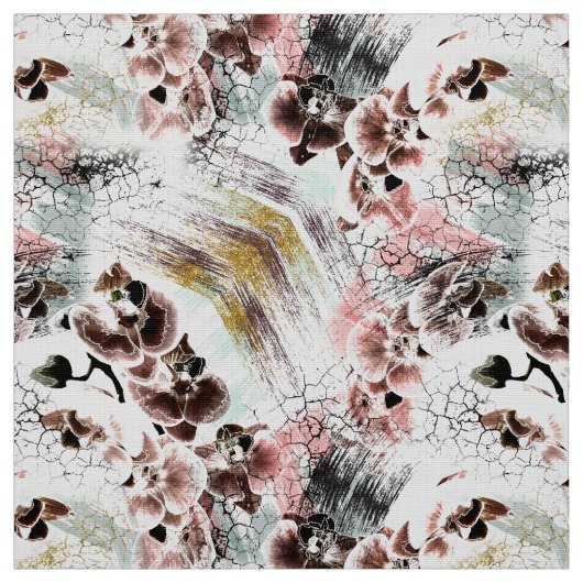 Mooie orchidee stijlvol stof (Swatch)